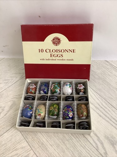 Past times cloisonne eggs - , 10