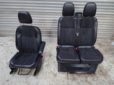 Transit Custom Limited 2021 Driver & Passenger Seats Alcantara/Leatherette