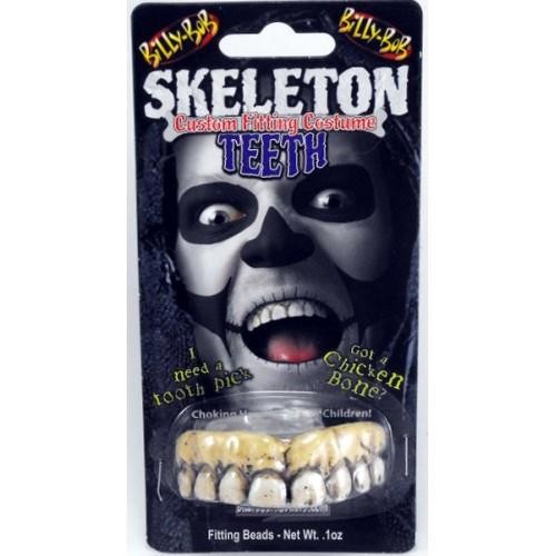 Skeleton bone coloured teeth - skeleton,
