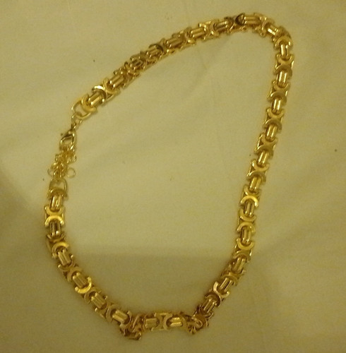 Gold colour metal byzantine - gold,