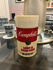 Vintage Campbells Soup Flask Thermos 1980s. Cool Retro Design. 7" x 4" PreLoved 
