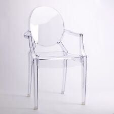 CLEAR ARMCHAIR GHOST TRANSPARENT CONTEMPORARY MODERN ARM CHAIR