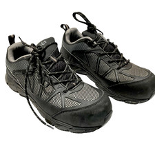 8M Propet Seeley II -WORN ONCE- MAU012M  Men's Work Shoe Black gray steel toe 