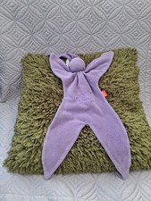 RARE COLOURWAY CUSKI PURPLE MAUVE TOWLING BABY COMFORTER BLANKIE DOUDOU SOOTHER 