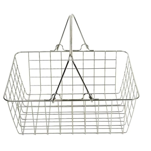 Metal wire storage basket - metal,