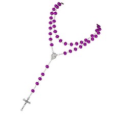 Rosary Beads Crosses Necklace