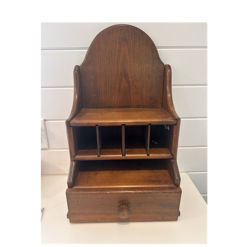 Wooden letter organizer brown - wooden,