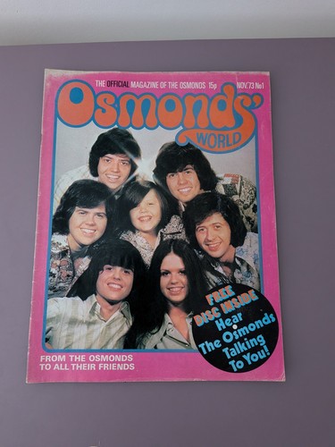 Osmonds world magazine 1 - magazine, no.