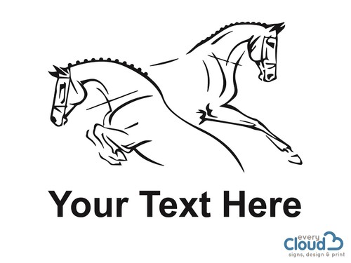 Horse box stickers - box,