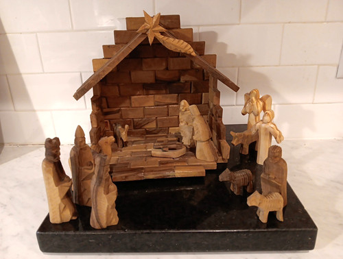 Nativity set olive wood - 🥀nativity,