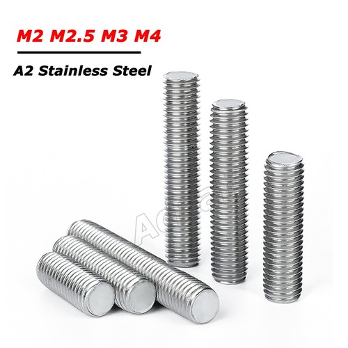 M4 fully threaded - m2.5, m3