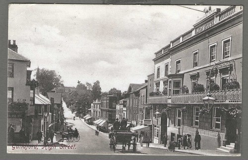 Vintage postcard high - vintage,