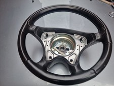 MERCEDES R129 R170 STEERING WHEEL BLACK WOOD LEATHER SL SLK