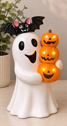 Halloween ceramic ghost - halloween,