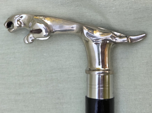 Vintage wooden walking stick - wooden,