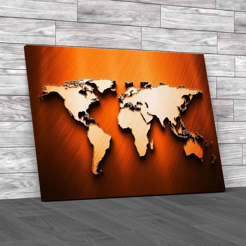 World map orange - world,