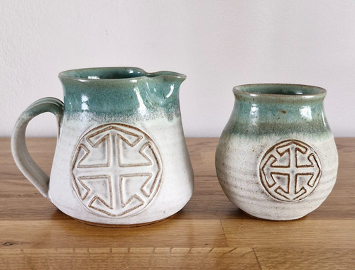 Vintage hand made pottery - hand,