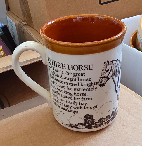 Shire horse ceramic - shire,