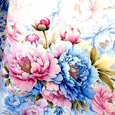 Floral /Spring Garden Round Tablecloth Decoration152x152cm