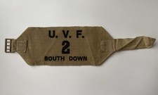 Original 1912 Era U.V.F Ulster Volunteer Force South Down Armband. 