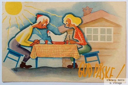Vintage norwegian easter - vintage,