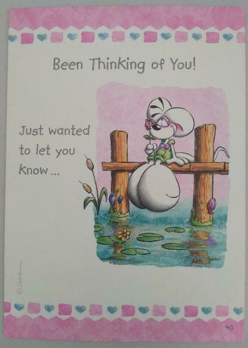 Diddl thinking you card - of,