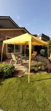   POP UP GAZEEBO. 3 METRES X 3 METRES. BRIGHT SUMMER YELLOW  .