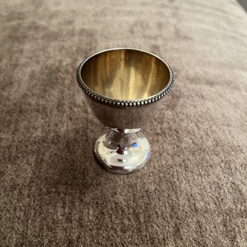 Silver plated egg cup