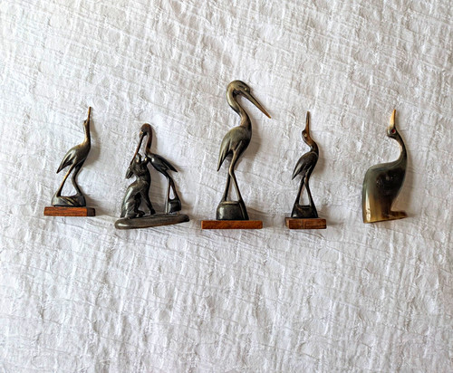 Hand crafted horn birds - hand,