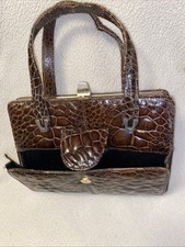 Crocodile alligator handbag - crocodile,