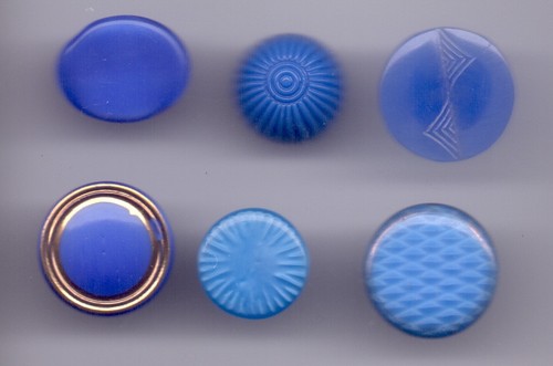 Vintage glass buttons - glass,