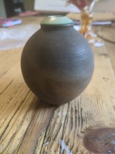 Vintage Raku Art Pottery Vase