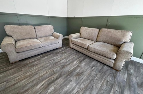 Two fabric sofas beige - sofas, –