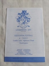 1989/90 Liversedge v York Railway Institute - NCE League 23rd Dec 1989
