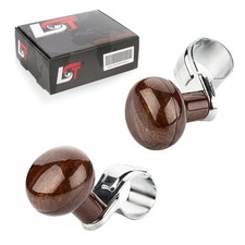 2x Steering Aid Steering Wheel Knob Spinner 360° Wood Look for MAYBACH