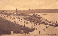 POSTCARD - PLYMOUTH - THE HOE PROMENADE - DEVON - POSTED 1913 - PHOTOCHROM