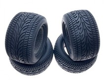 4x STREET ROAD RACING TYRE TEAM ASSOCIATED 1/18 RC18T RC18 rim wheel FRONT REAR