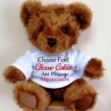 Personalised Brown Teddy Bear