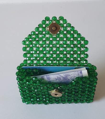 Beaded card wallet coin - beaded, wallet,