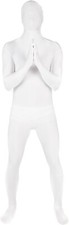Adult White Morphsuit M - XXL Men`s Skinsuit Zentai Suit Fancy Dress Costume