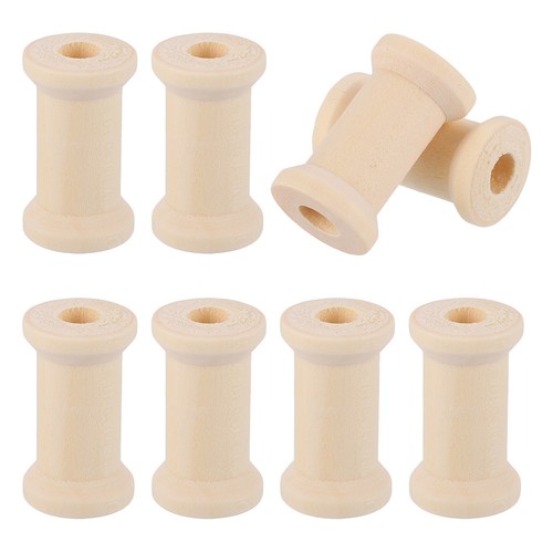 8pcs wooden spools - 8pcs, of
