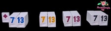 105Pcs Vintage Rummikub Spare Tiles Numbers and Colours