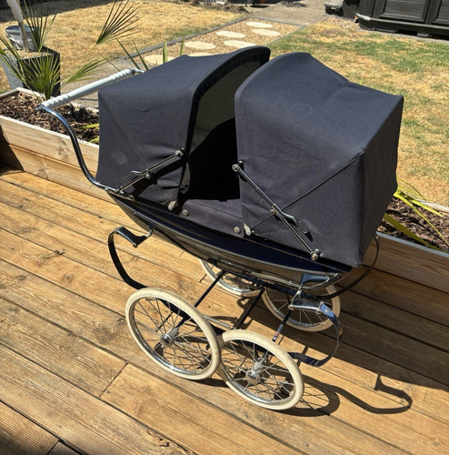 Silver cross dolls twin - dolls, pram.