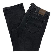 Lee Black Mens Straight Leg Relaxed Fit Jeans Size 34W X 30L