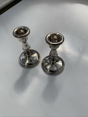 Pair sterling silver squat - silver,