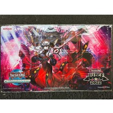 YuGiOh TCG Classic Playmat Rubber Desk Mat + Free Bag | Card Game Red Cartesia