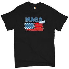 MAGA Dad American Flag T-shirt
