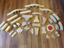 Brio & Compatible Wooden Train Track Straights, Corners Junctions - Combine Post