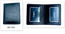 REAL LEATHER Travel Card