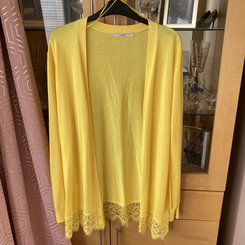 Ladies yellow cardigan - yellow,